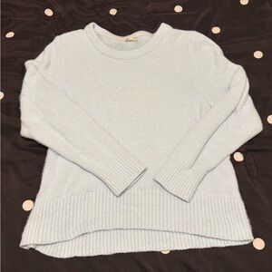 Cozy Light Blue Crewneck Sweater for Women